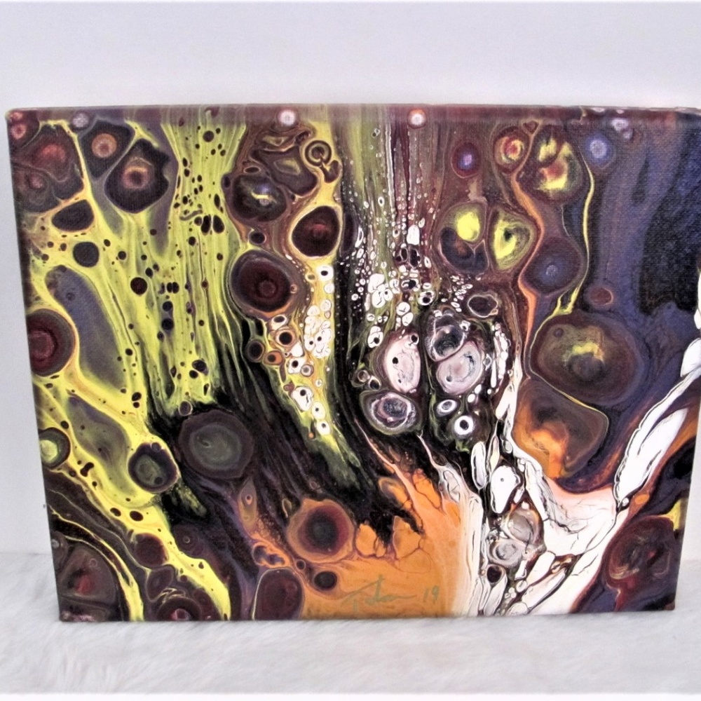 Hand painted abstract scenes